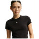 Nike Γυναικεία κοντομάνικη μπλούζα Sportswear Chill Knit Cropped T-Shirt